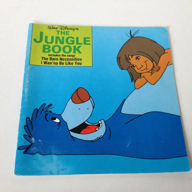 WALT DISNEYS JUNGLE Book 1977 24 Page Read Along Book Tape (No Tape) £4
