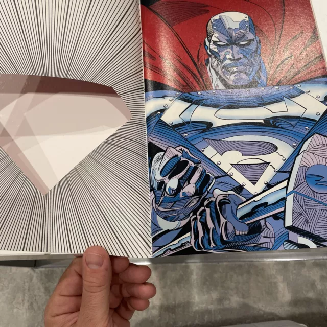 Dc Comics: Superman The Man Of Steel #22 1993 First Full Steel Die Cut Cover Nm 3