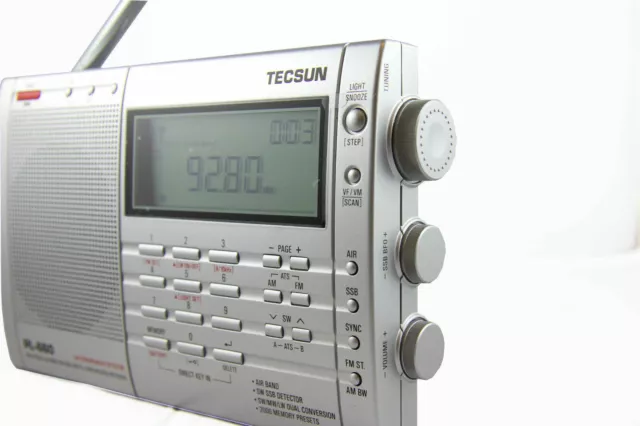 TECSUN PL660 PLL FM/Stereo MW LW SW SSB AIR Band SILVER COLOR