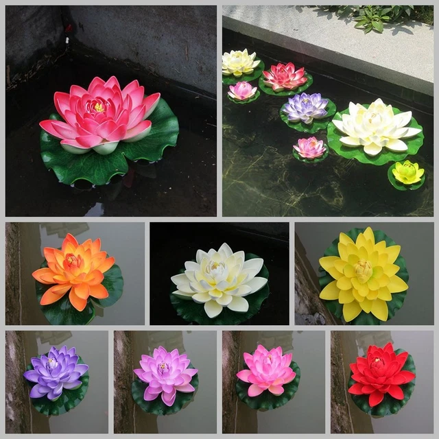 Wohnkultur Wasserlilie Simulation künstlicher Lotus Blume gefälschte Pflanzen