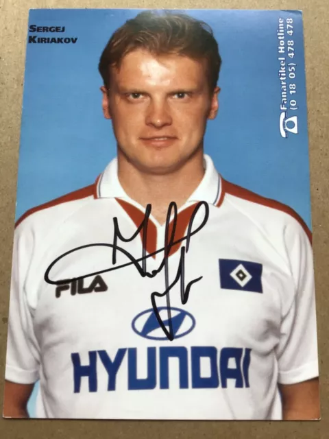 Sergej Kiriakov, Russia 🇷🇺 Hamburger SV 1998/99 hand signed