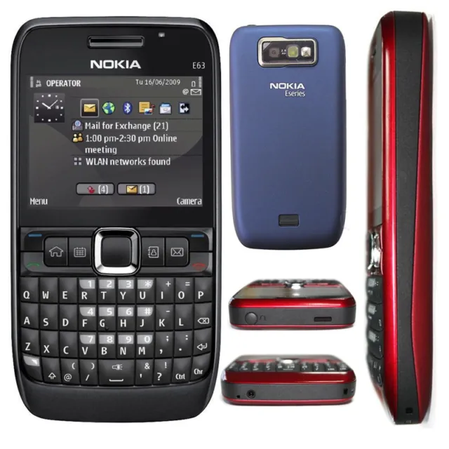 Genuine Nokia E63 QWERTY Keypad Wifi 3G Camera Unlocked Mobile Phone