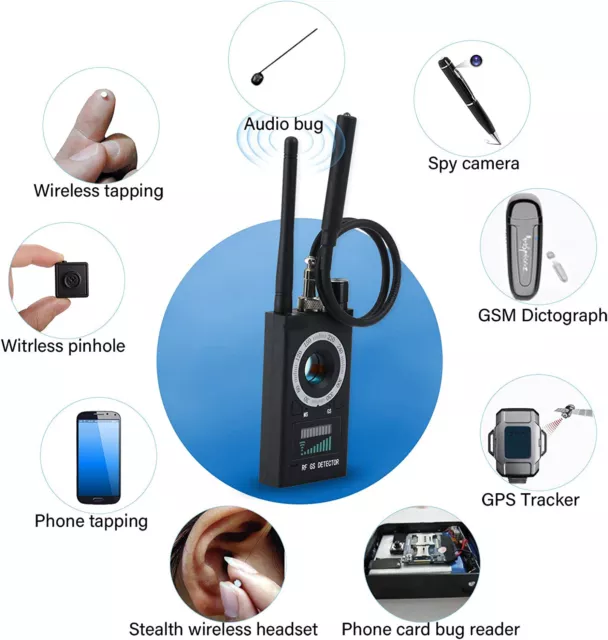 K68 RF Detector Camera GSM Audio Bug GPS Finder Scanner Tracker 8000MHZ Hot-Sale 2