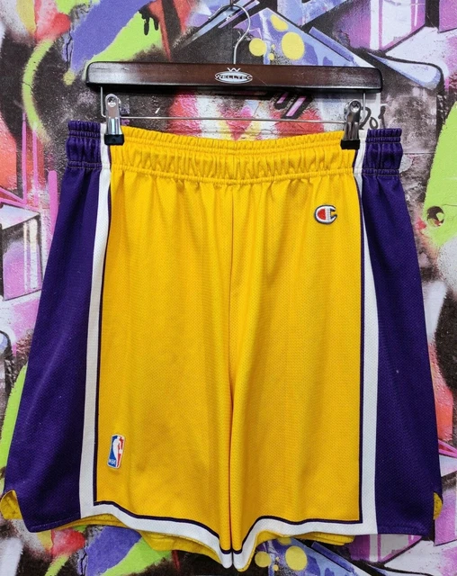 LOS ANGELES LAKERS NBA Basketball Shorts Vintage 90s Top Champion Mens