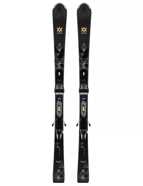 Völkl FLAIR VIOLA + MARKER VMOTION 11 mit GRIP WALK Neue Ski Allround Damen Ski
