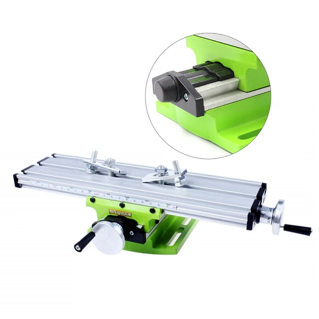 Worktable Mini Milling Machine Compound Kit Drilling Slide Table for Bench Drill