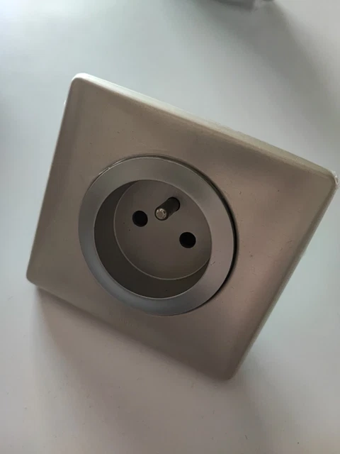 Prise Murale Prises De Courant Alternatif 1 Gang Cadre En Verre Trempé