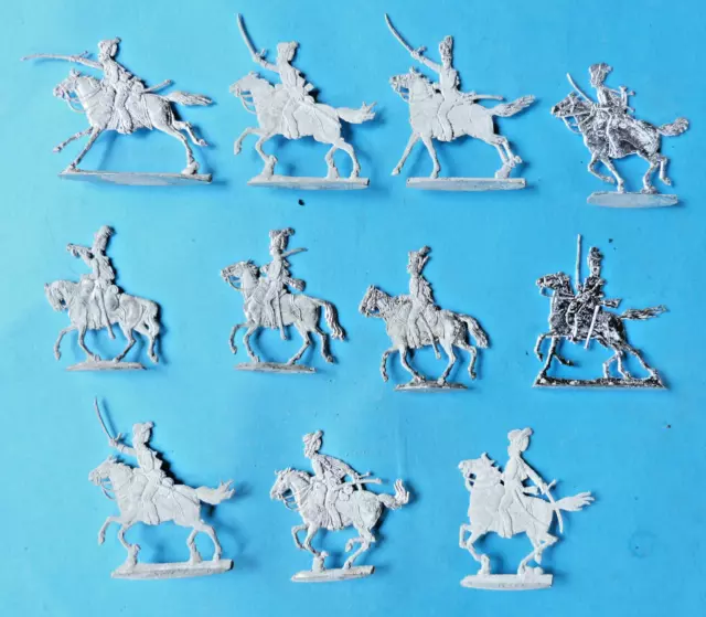 Plats d'étain - Zinnfiguren : Bavière - 11 chevaux-légers premier empire