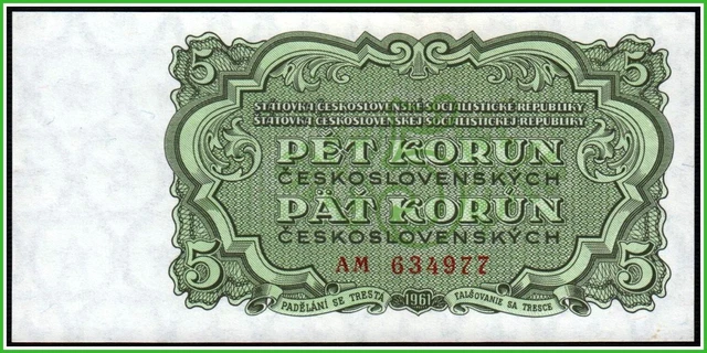 Czechoslovakia 5 Korun 1961 Pick 82