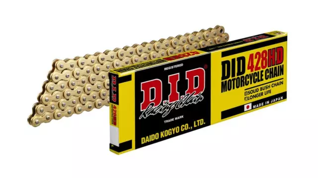 Kawasaki KH125 77-82 DID 428HD Gold Upgrade Chain 428 x 112 Links