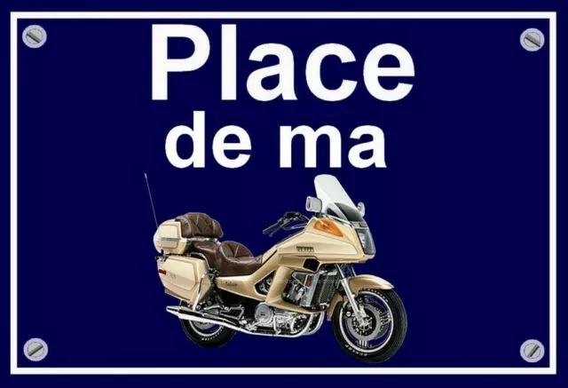 plaque " PLACE DE MA YAMAHA 1300 VENTURE ROYALE " ( couleur OR  )