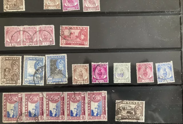 british commonwealth Malaya Colonies 79 Used stamps collection (lot 451) 3