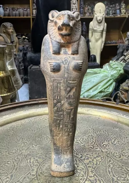 RARE ANCIENT EGYPTIAN ANTIQUES Stone Statue  Goddess Sekhmet Lion Pharaonic BC