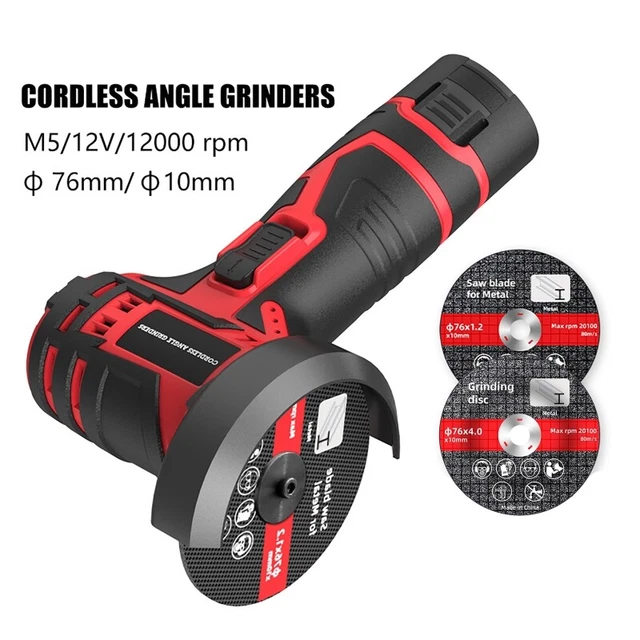ZFULVO Brushless Cordless Angle Grinder Kit, 28000rpm Mini