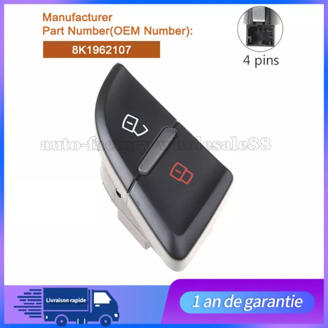 Pour Audi A4 A5 Bouton Verrouillage Porte Avant Gauche 8K1962107A 8K1962107 Neu