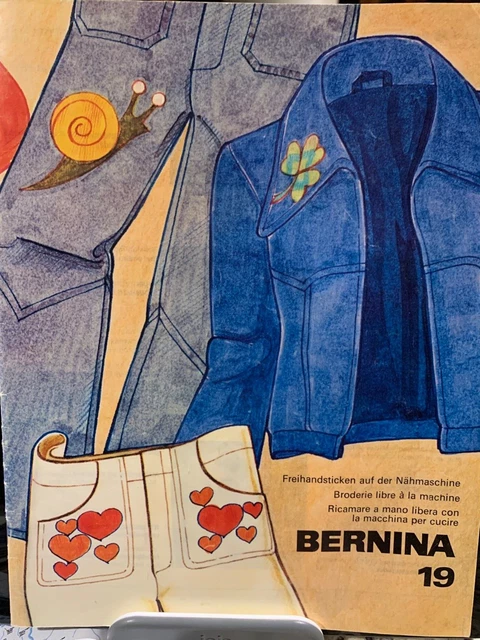 Patrones de bordado Bernina #19 patrones e instrucciones para coser - años 70