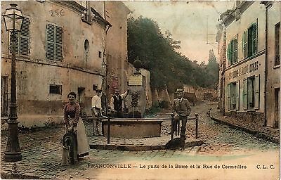 CPA ak Franconville - the well of the bar and the rue de cormeilles (380989)