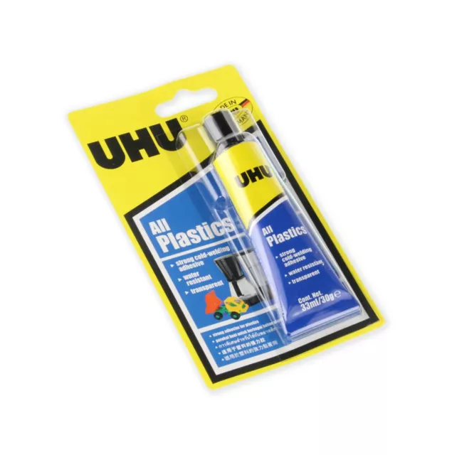 UHU All Plastics Glue Adhesive 33ml - BUY 3 GET 1 FREE
