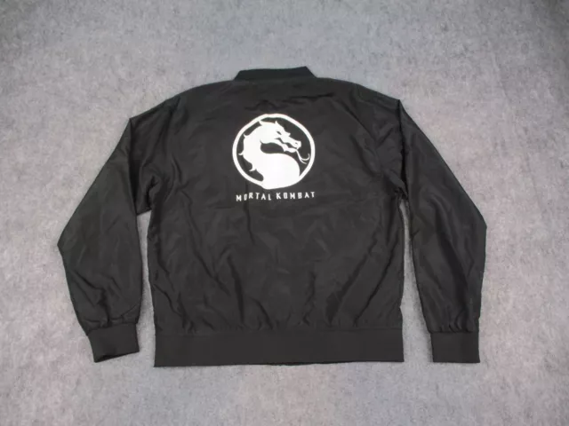 Mortal Kombat Jacket Mens Large Black Video Game Movie Promo 2021 Collectible