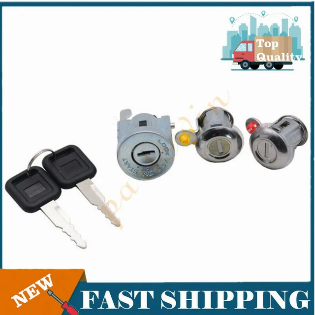NEW IGNITION CYLINDER Door Lock Key Set For Isuzu NPR NQR NKR ELF 1994