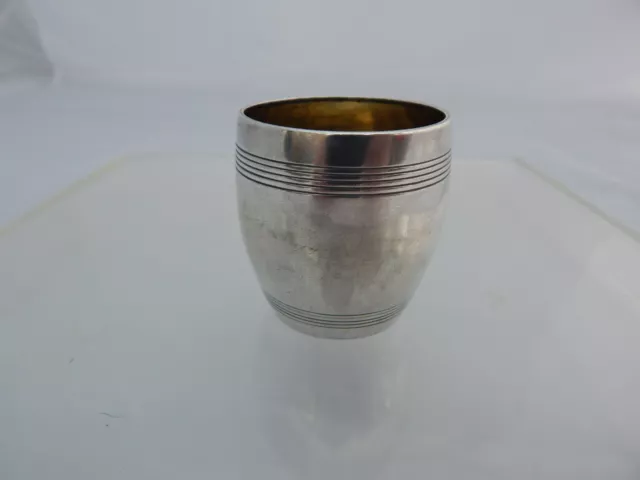 Lovely Victorian English Sterling Silver Novelty Barrel Shot / Measure Cup