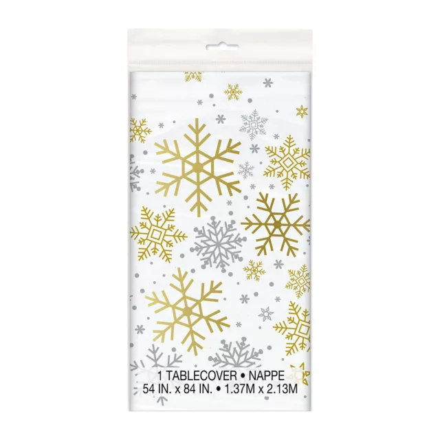 Snowflake Silver & Gold Tablecover