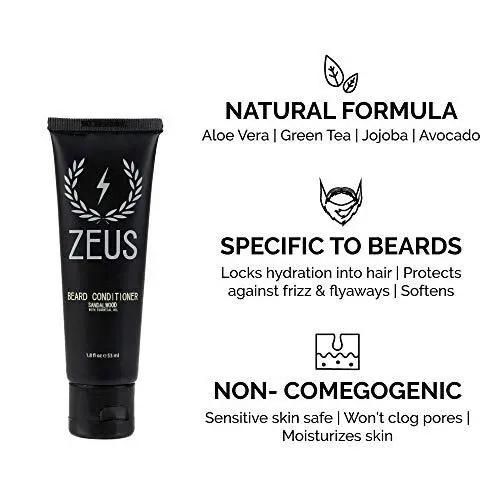 ZEUS Essential Refined Beard Oil Set - Best Starter Kit for Softer Hair and Itch 3