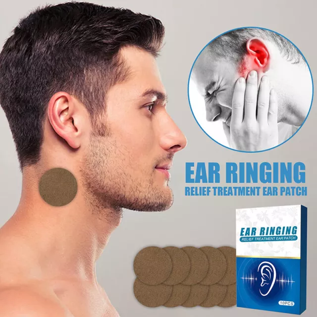 10 un. parche de oído para tratamiento de alivio del tinnitus para proteger el dolor de oído pegatina salud #