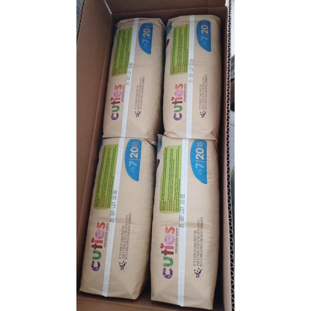 Cuties Diapers 20 count / 41+ Lbs, SIZE 7
