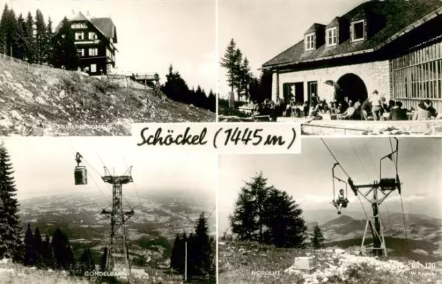 73917928 Schoeckel_1445m_Graz_AT Stubenberghaus Terrasse Gondelbahn Nordlift