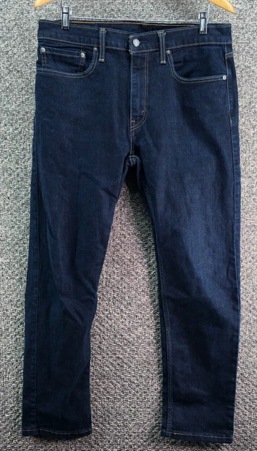 LEVI'S LEVIS 502 Regular Taper Fit Jeans Denim Blue Mens Sz 34W x