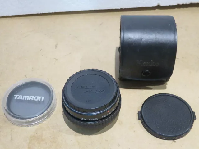 obiettivo e filtro per macchina fotografica TAMRON TELE PLUS MC4 KENKO 2X 52 mm