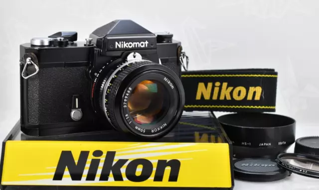 [Cerca de MINT] Nikon Nikomat FTN Cámara de película negra de 35 mm sin Ai...