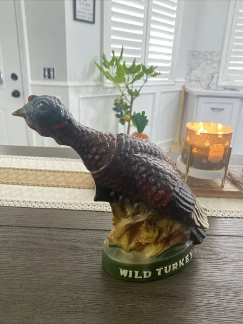 VINTAGE Austin Nichols WILD TURKEY WHISKEY CERAMIC DECANTER LIMITED EDITION #7