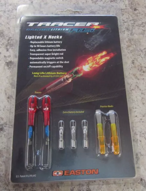 Tracer Easton RLi - Lighted Nocks - X Nock  - US patent # 6,390,642