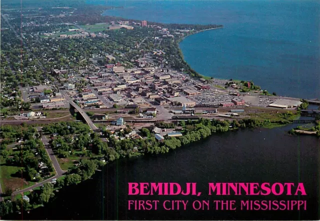 Postcard Aerial View of Bemidji, Minnesota