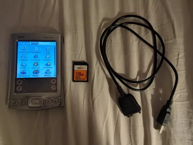 PalmOne Tungsten E2 Palm Pilot PDA with Stylus, Sink Cable 128mb Card Bluetooth