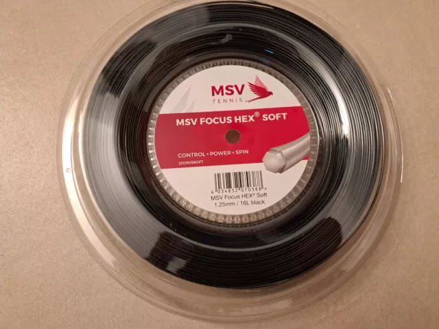 Tennissaite MSV Focus Hex Soft 1.25, 12-Meter Set inkl. Versand