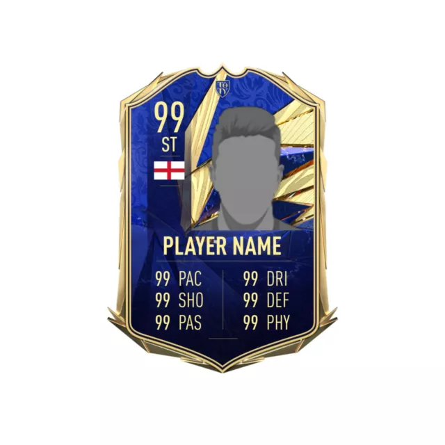 Personalised Fifa Card (10+ DESIGNS) A4 copy