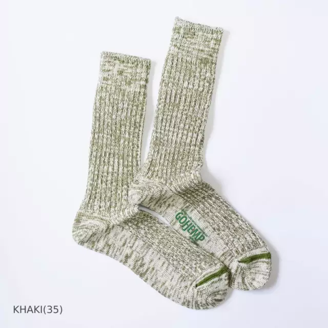 ANONYMOUS ISM×GOHEMP Organic Cotton Crew Socks Hemp Socks Japan New 6color