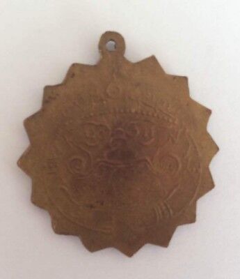 Figure Buddha Bonze Plate Metal Figure Amulet Pendant Thailand b180 2