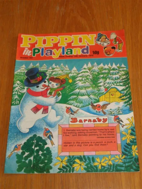 Pippin In Playland #591 14Th January 1978 British Weekly _