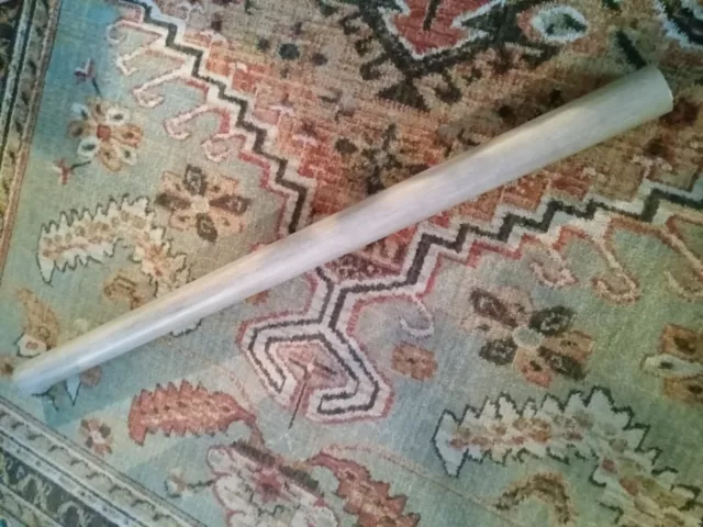 Kirsch 48 inch Wood rod tan beautiful 2 inch thick solid drapery drape window