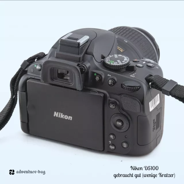 Nikon D D5100 16.2MP Digitalkamera - Schwarz (Kit mit 18-55mm Objektiv) 3