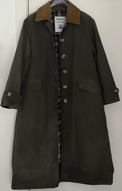Barbour cropped maisie waxed cotton sales coat