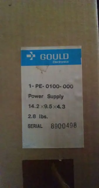 Gould  PE-0100-000 REV A PE0100 POWER SUPPLY  New in box