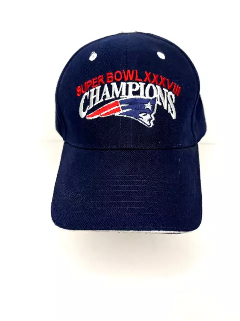 New England Patriots baseball cap hat, NFL Super Bowl 38 Champions, adjustable