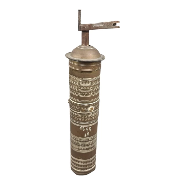 19c. Antigua Otomano Turca de Latón Molino De Café Grinder Pendiente Para Seal