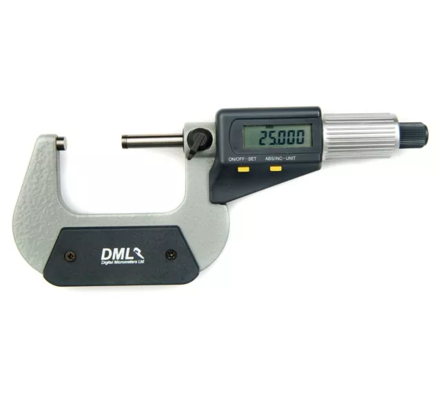 DML 25mm-50mm IP54 Digital Micrometer External Outside Gauge 1"-2" Inch