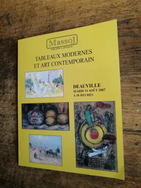 Tableau modernes et art contemporain / catalogue de vente Deauville aout 2007